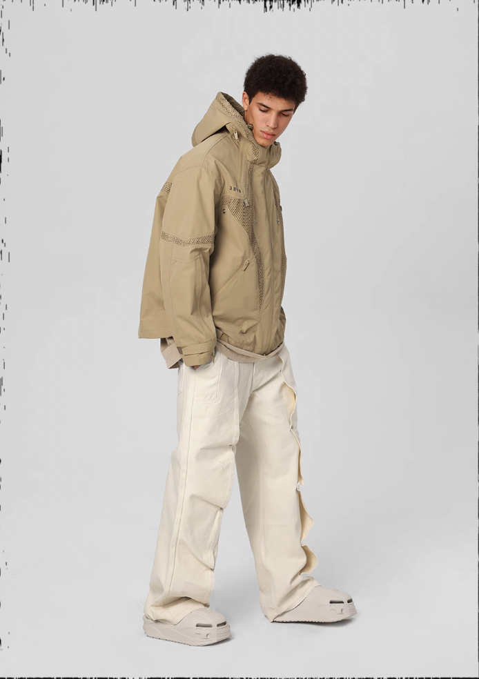 Deconstructed Pleated Work Pants - chiclara