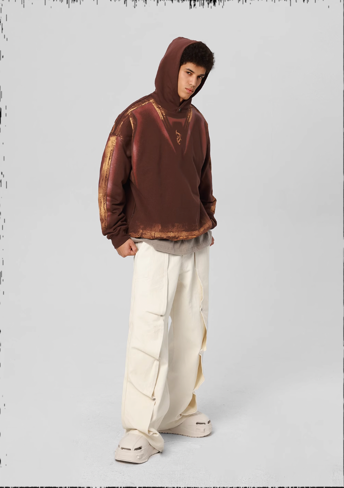 Deconstructed Pleated Work Pants - chiclara