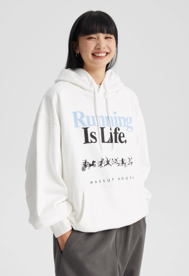 Inspirational Life Printed Hoodie - chiclara