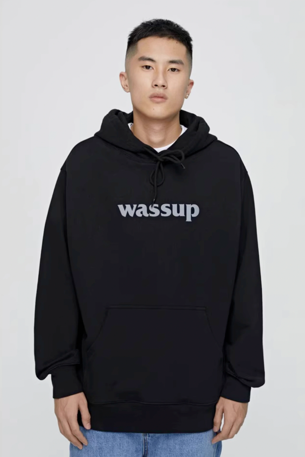 Essential Basic Logo Print Hoodie - chiclara