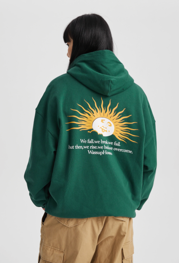 Scenic Sunrise Sunset Print Zipper Hoodie - chiclara