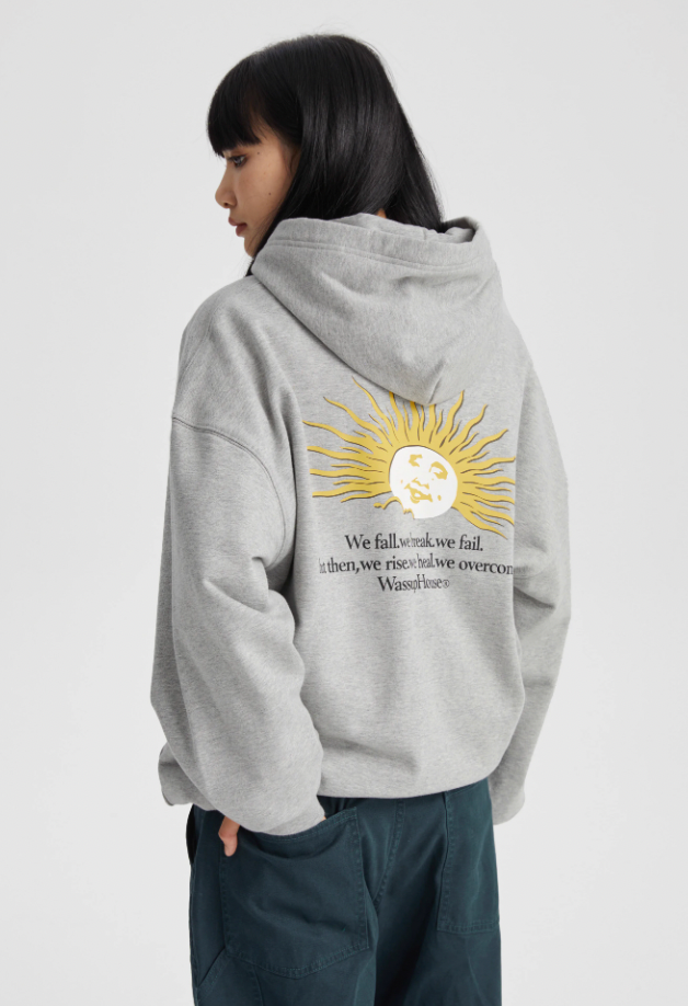 Scenic Sunrise Sunset Print Zipper Hoodie - chiclara