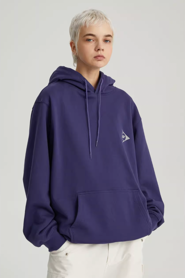 Sporty Racing Logo Near Color Print Hoodie - chiclara