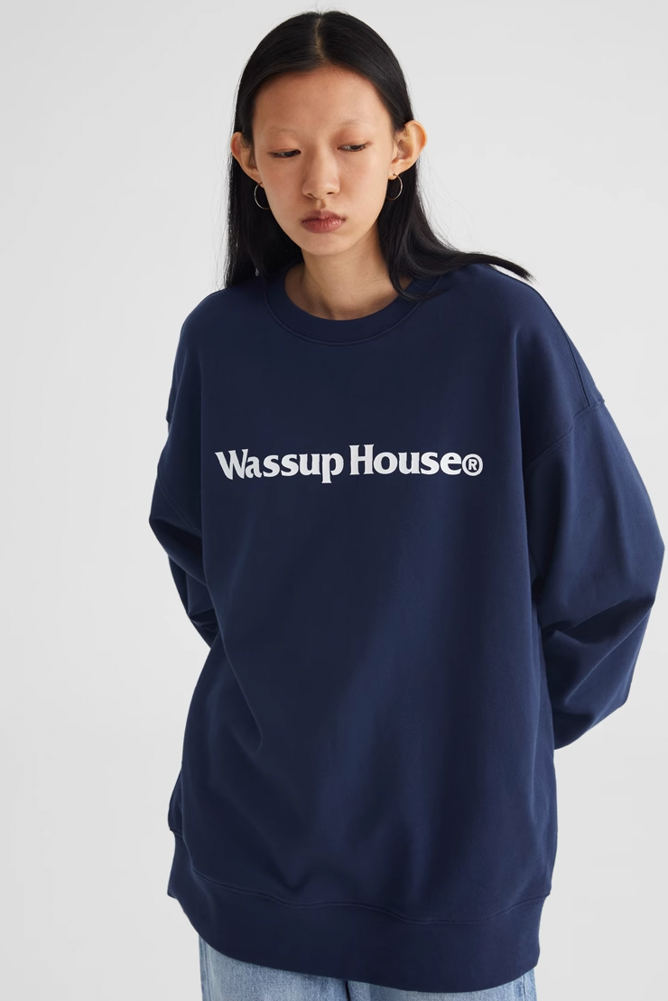 Essential Basic Printing Logo Sweatshirt