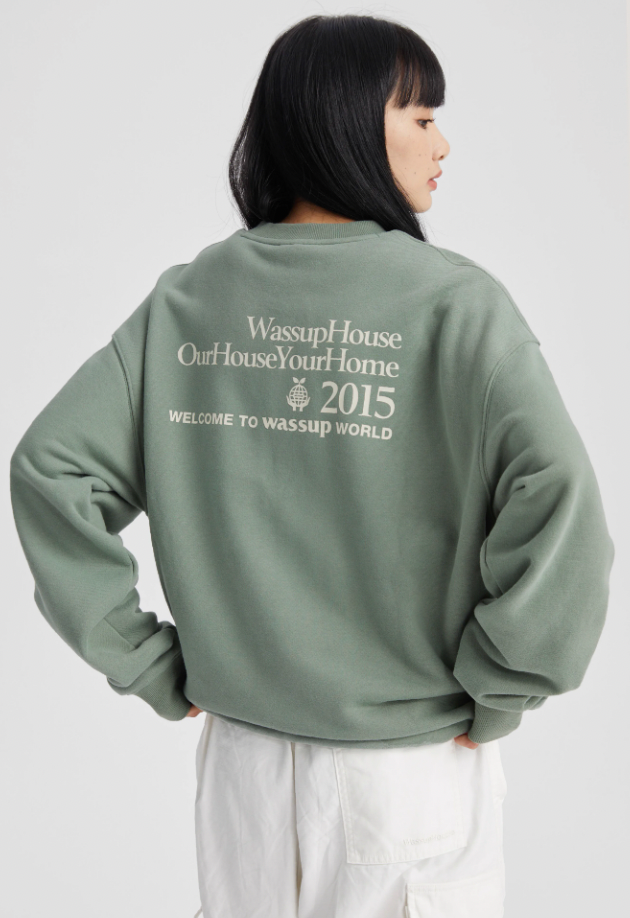 Eco-Friendly Earth Planting Printed Embroidery Sweatshirt - chiclara