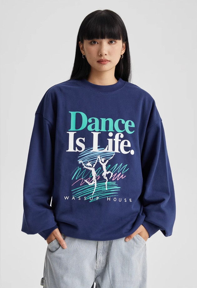 Inspirational Life Printed Sweatshirt - chiclara