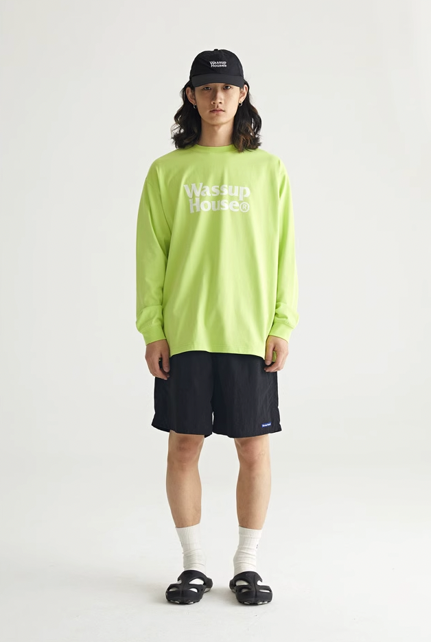 Sleek Double Line Logo Long Sleeved Tee - chiclara