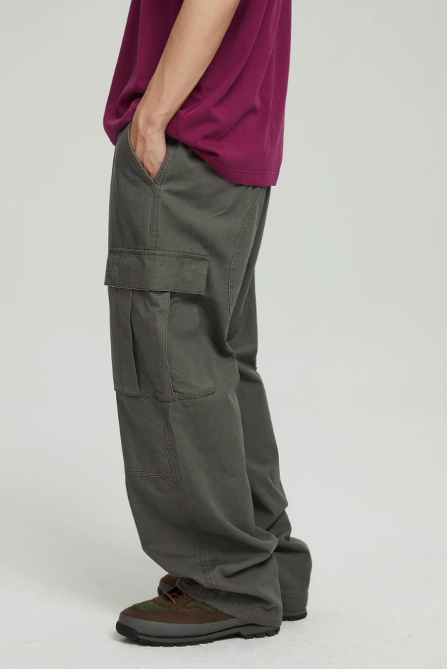 Functional Multiple Pockets Work Pants - chiclara