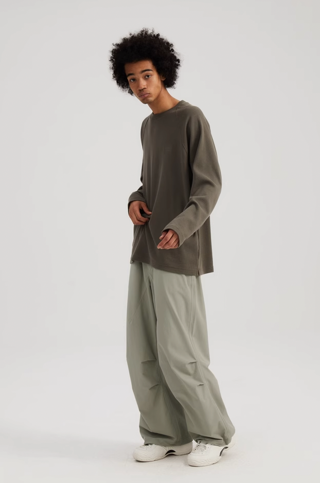 Relaxed Loose Paratrooper Pants - chiclara