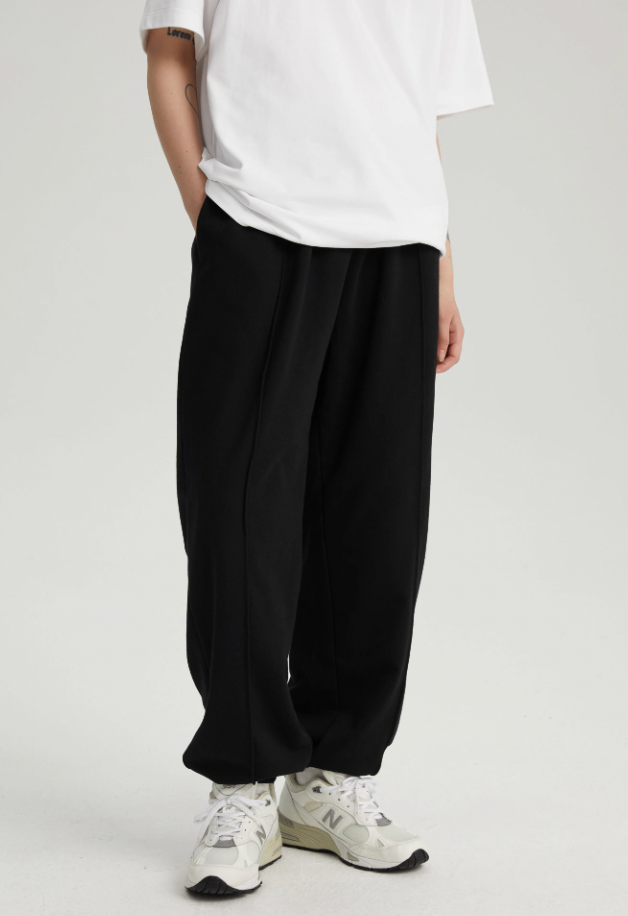 Essential Center Seam Basic Sweat Pants - chiclara