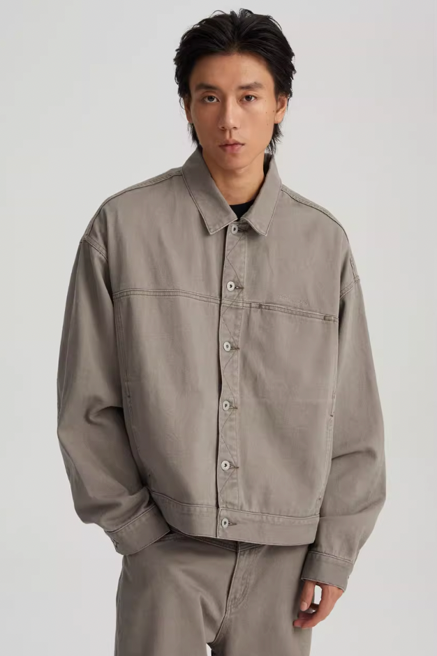 Trendy Washed Split Jacket - chiclara