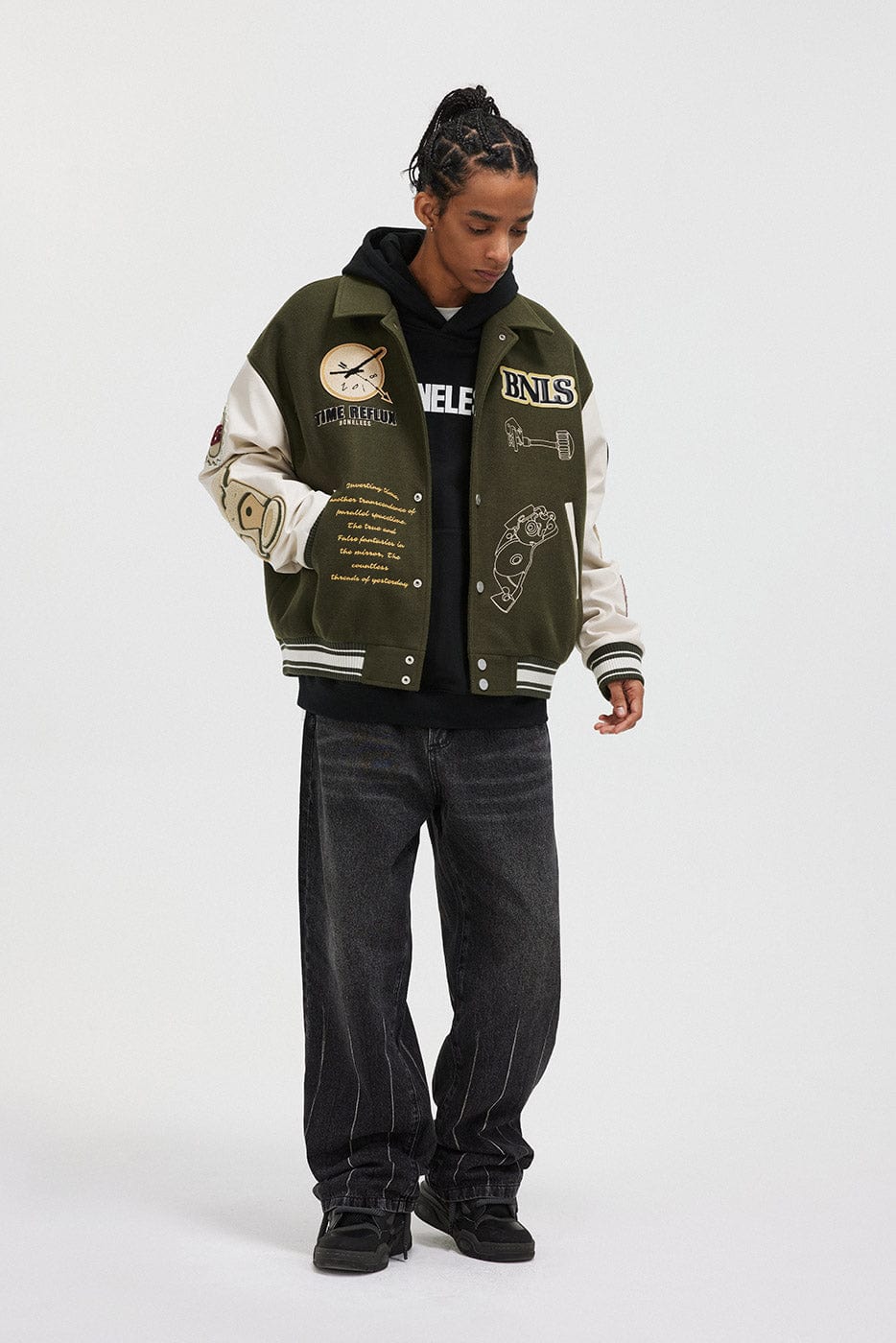 Varsity Patch Bomber Jacket