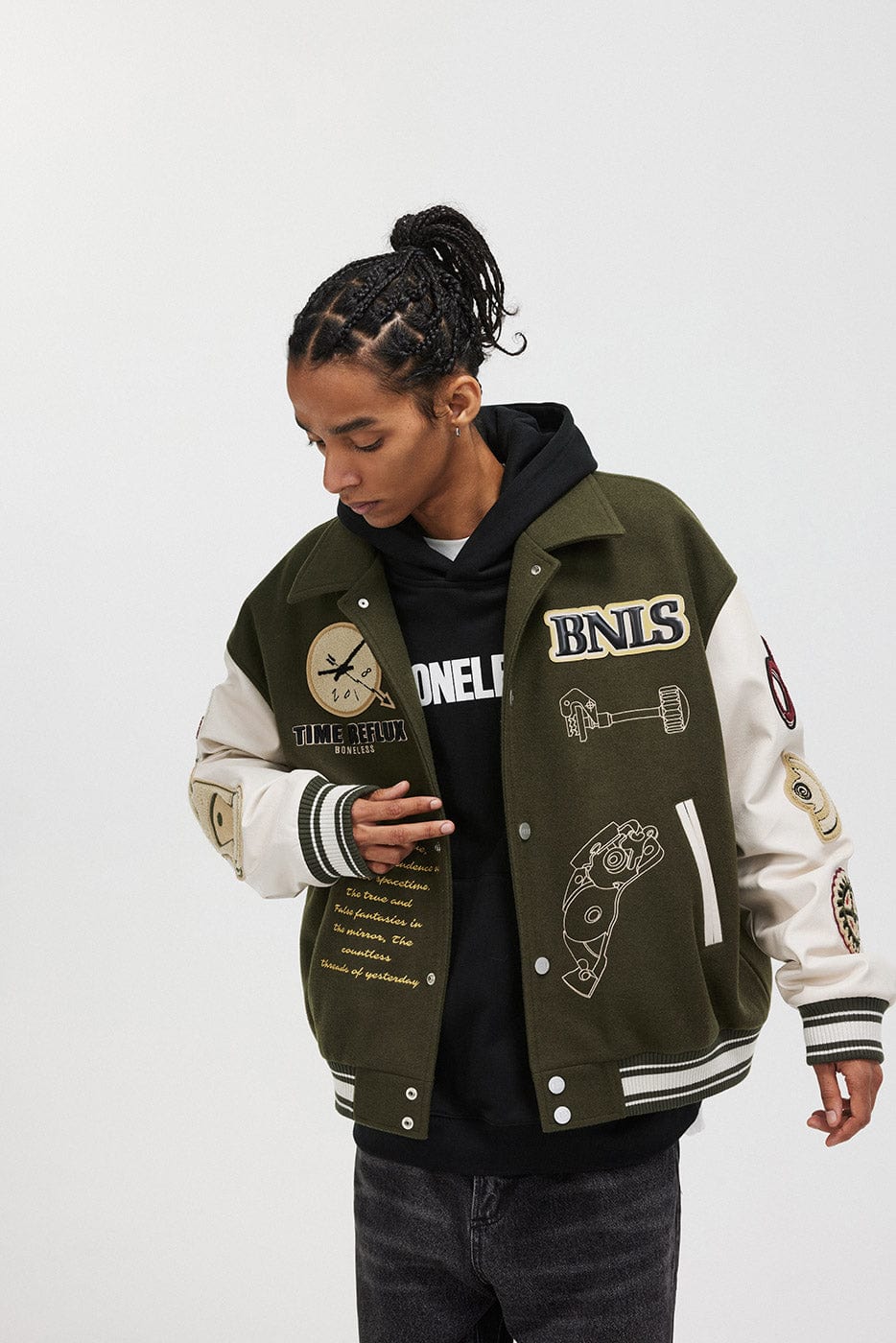 Varsity Patch Bomber Jacket