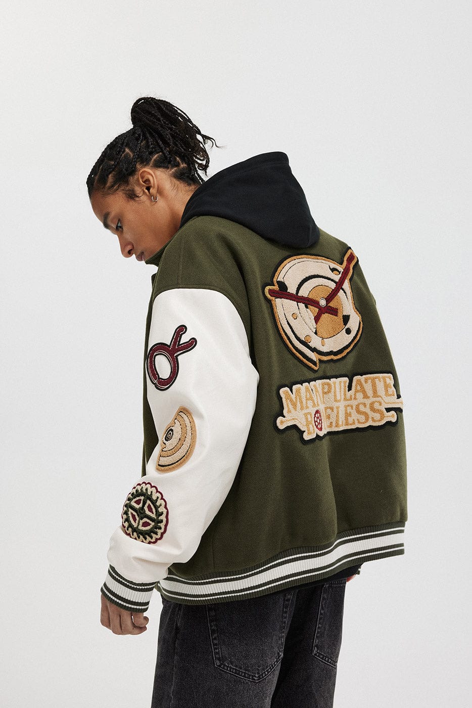 Varsity Patch Bomber Jacket