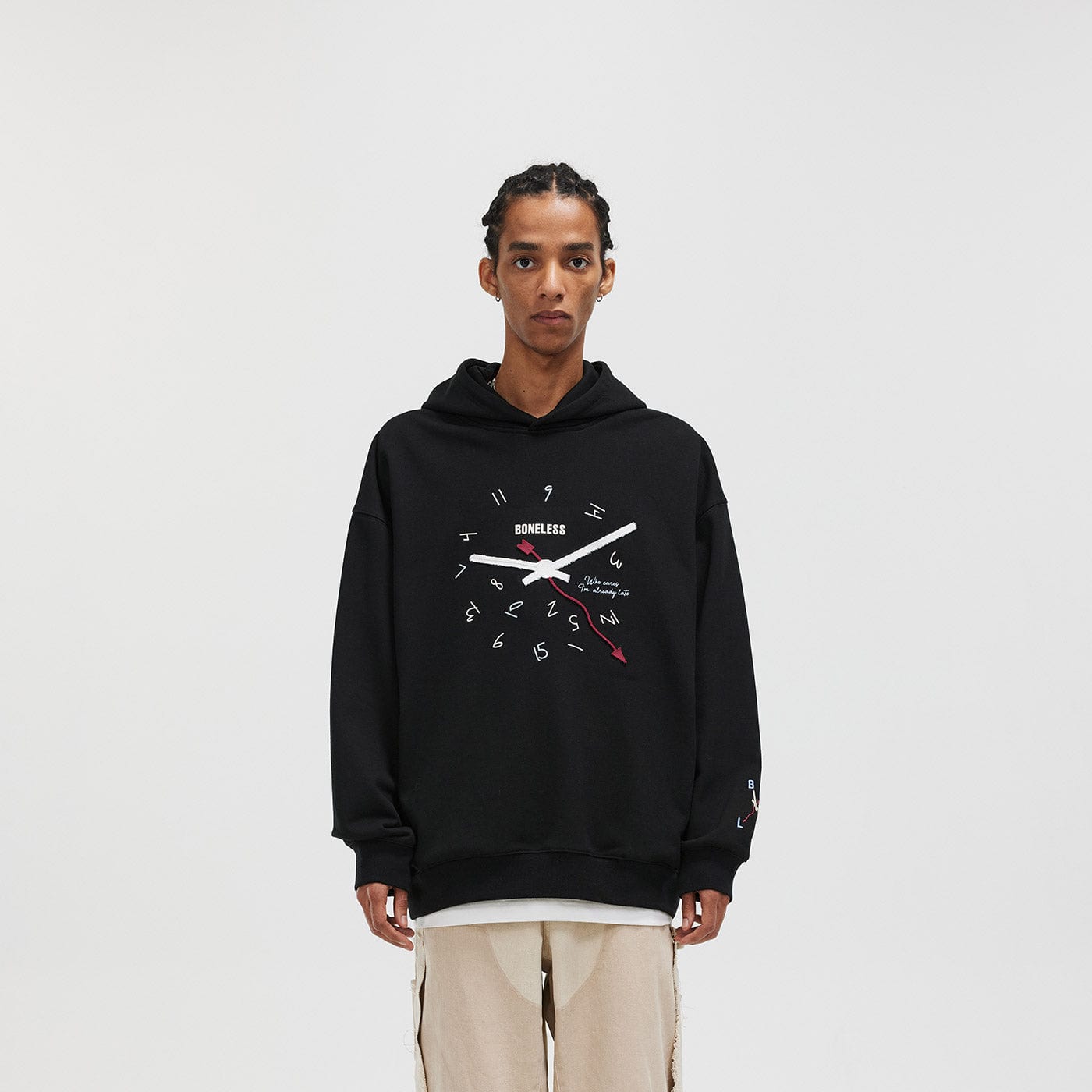 Clock Print Hoodie