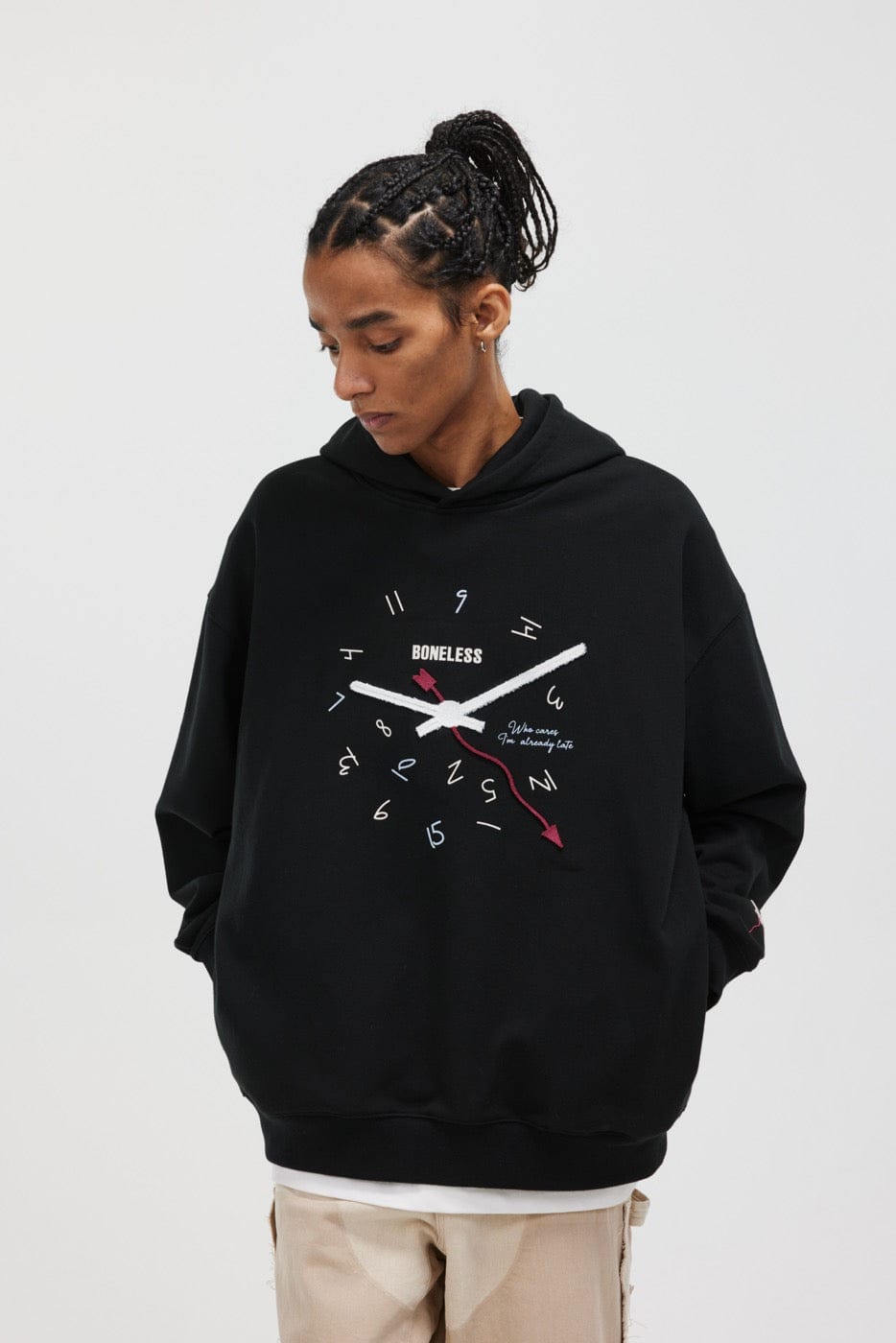 Clock Print Hoodie