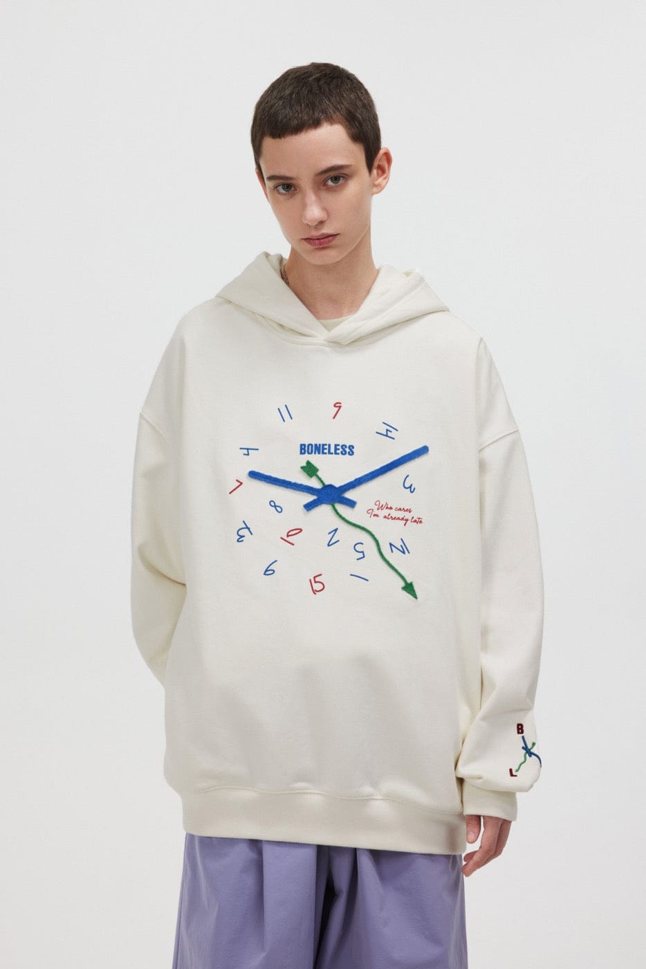 Clock Print Hoodie