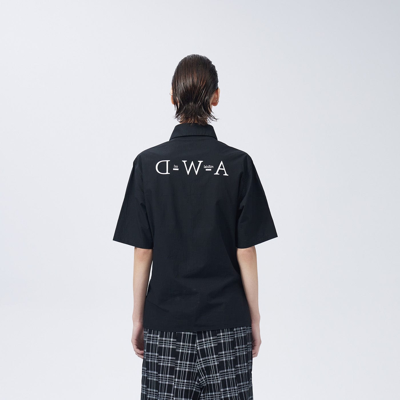 Text Mock High Neck Tee