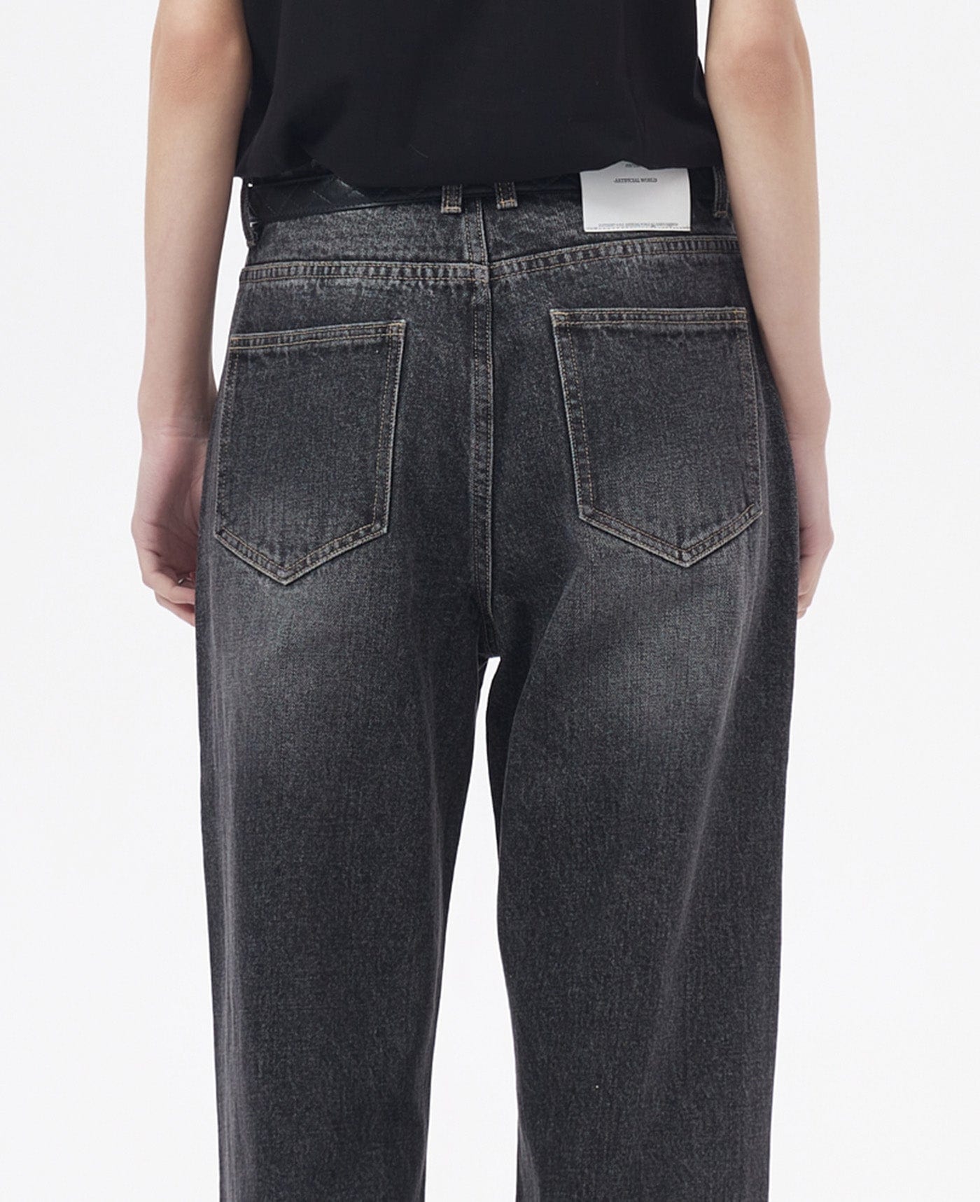 Classic Black Straight Leg Jeans