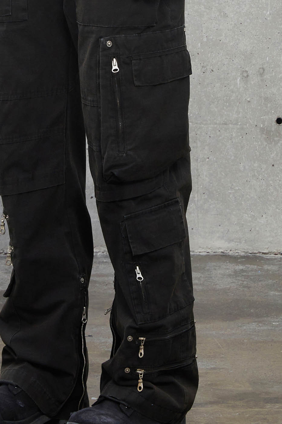 Double-Zip Cargo Pants