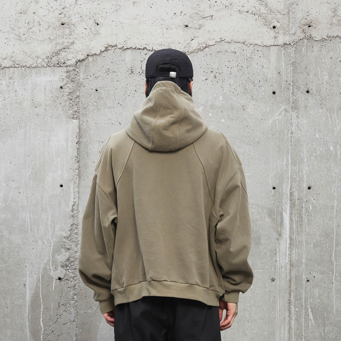 Technical Hoodie with Panel Construction