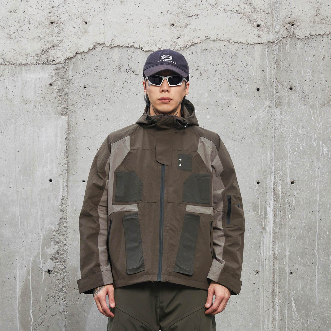 Technical Multi-Pocket Shell Jacket