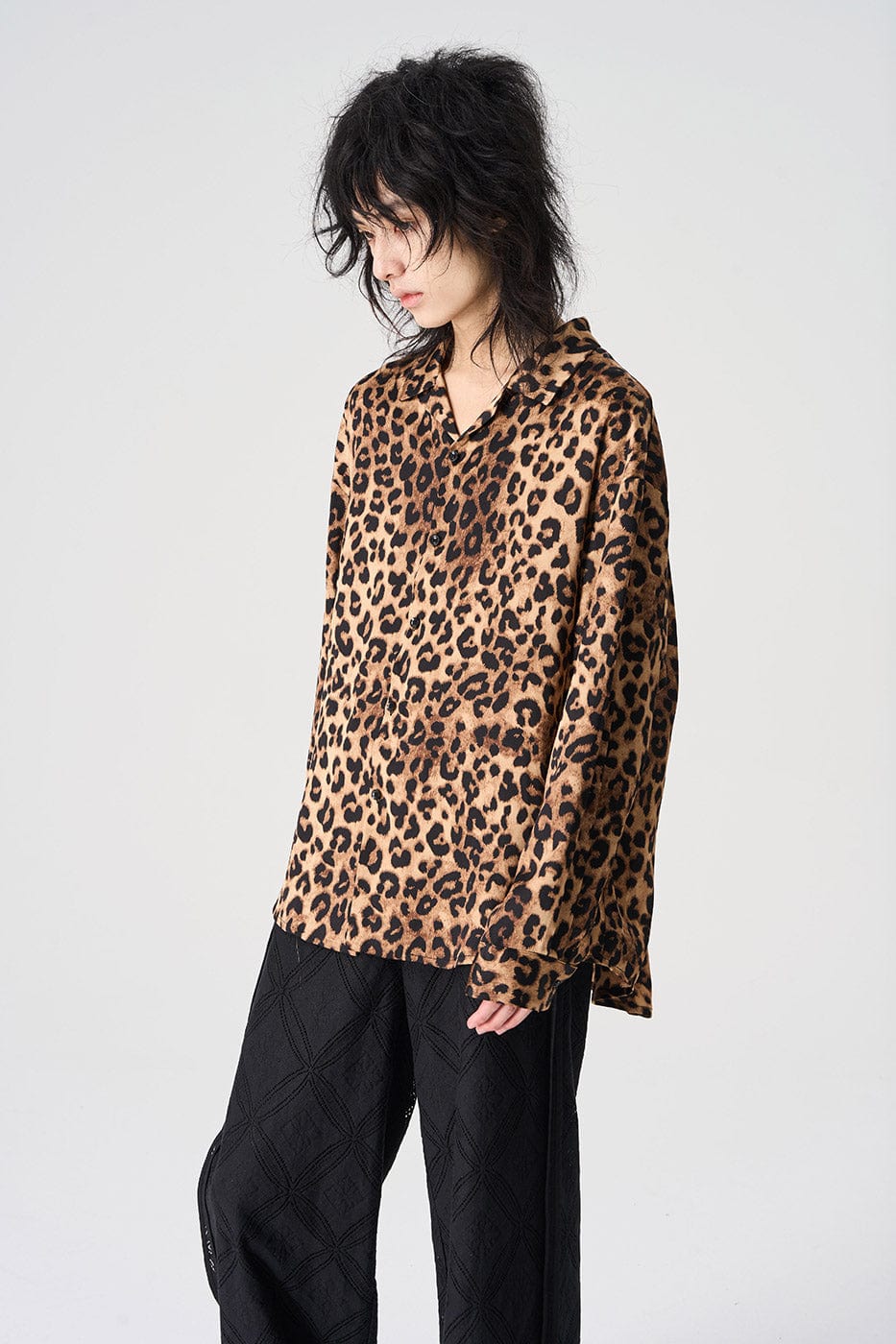 Leopard Print Long Sleeve Shirt