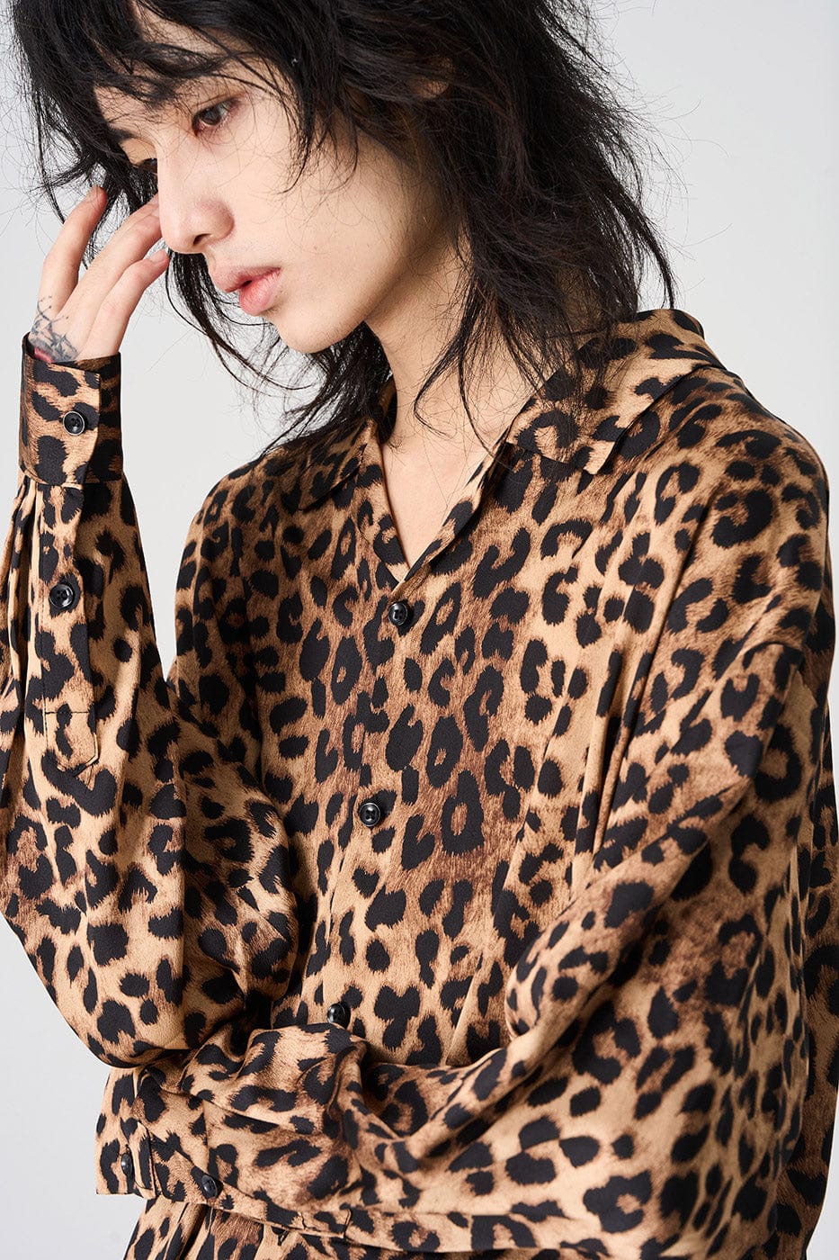 Leopard Print Long Sleeve Shirt