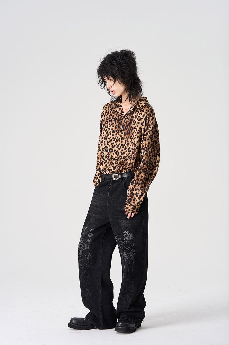 Leopard Print Long Sleeve Shirt