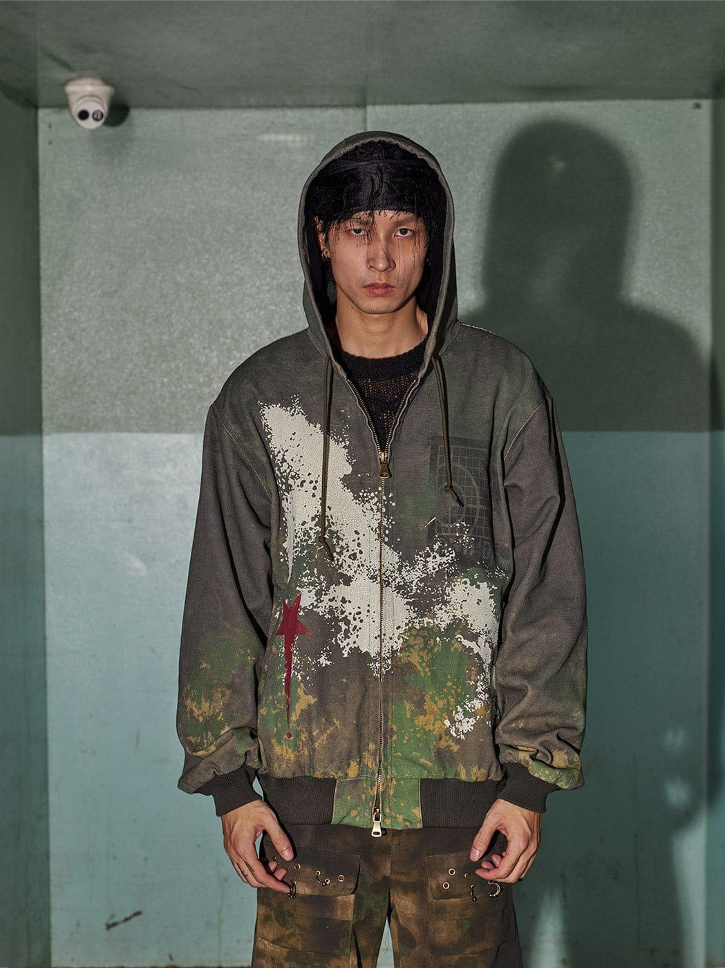 Paint Splatter Zip Hoodie
