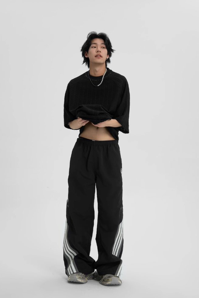 Striped Paratrooper Sports Rushing Pants - chiclara