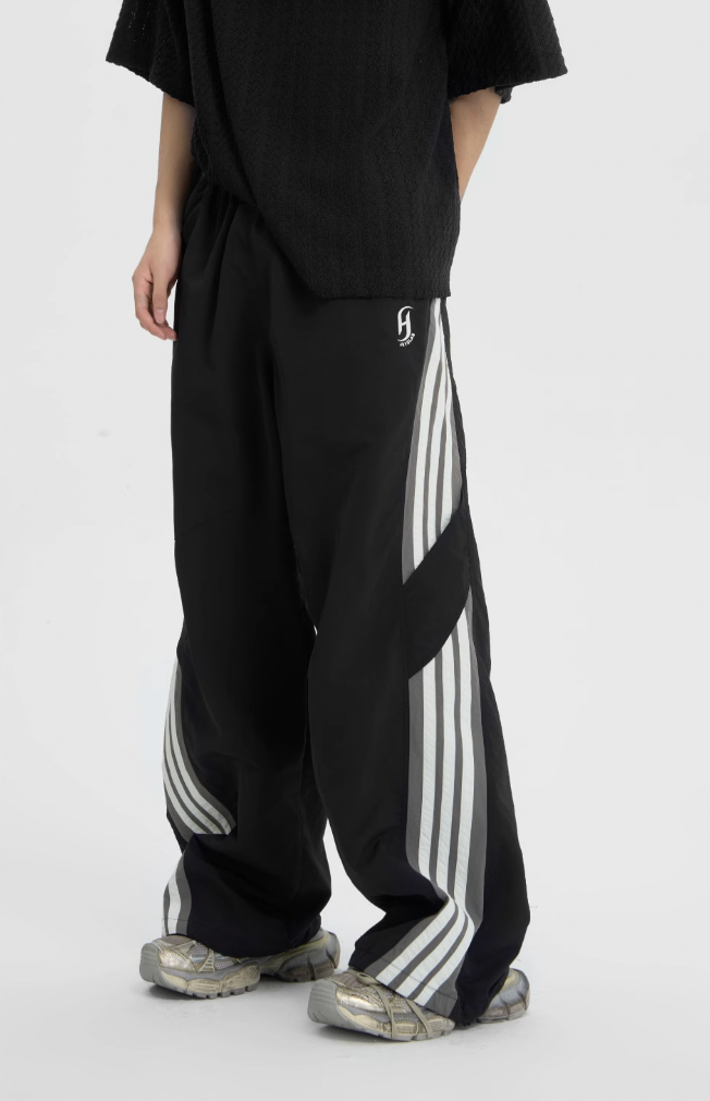 Striped Paratrooper Sports Rushing Pants - chiclara