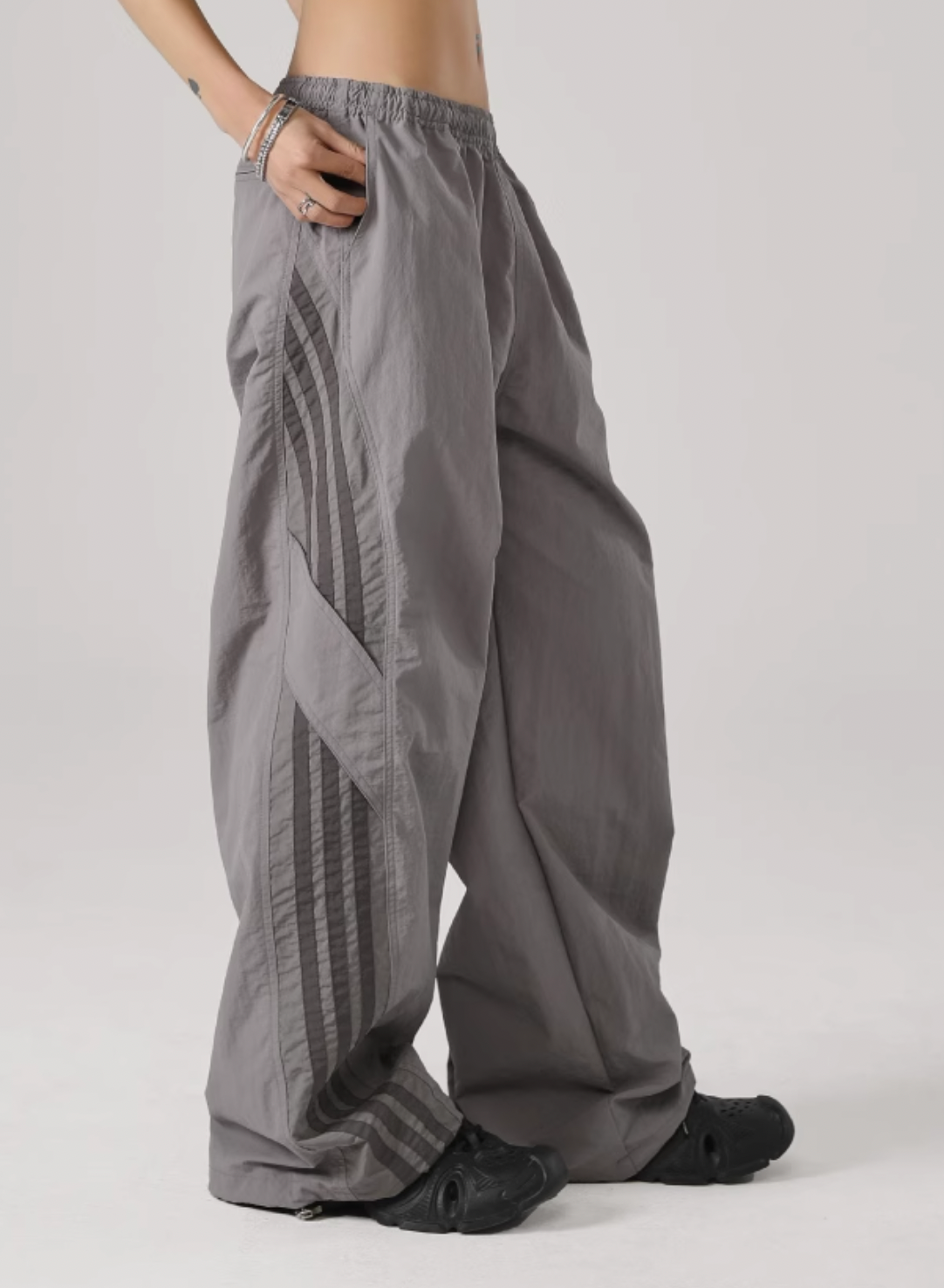 Striped Paratrooper Sports Rushing Pants - chiclara