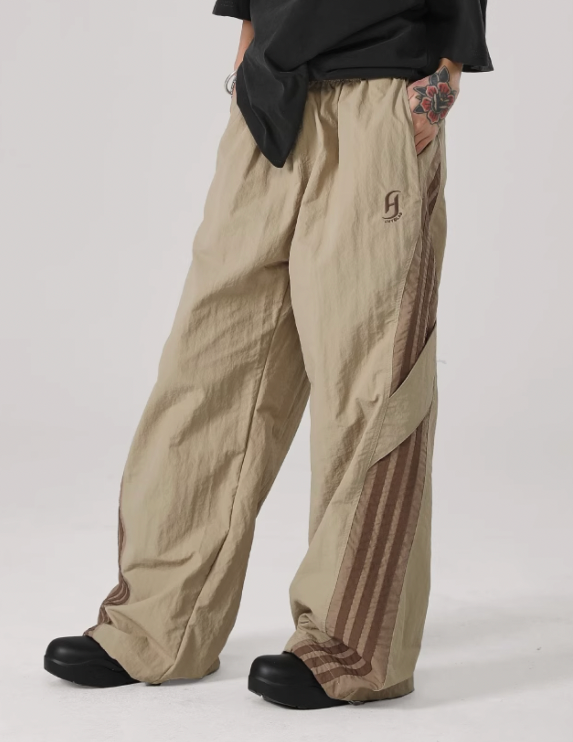 Striped Paratrooper Sports Rushing Pants - chiclara