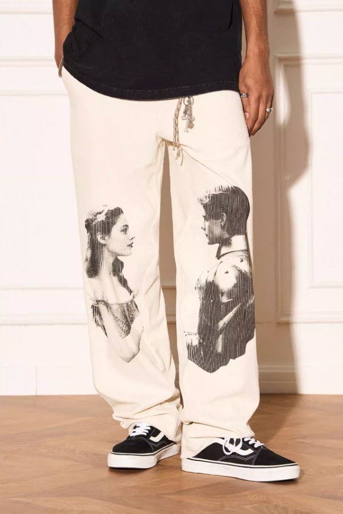 Upgraded New Romeo And Juliet Corduroy Pants - chiclara