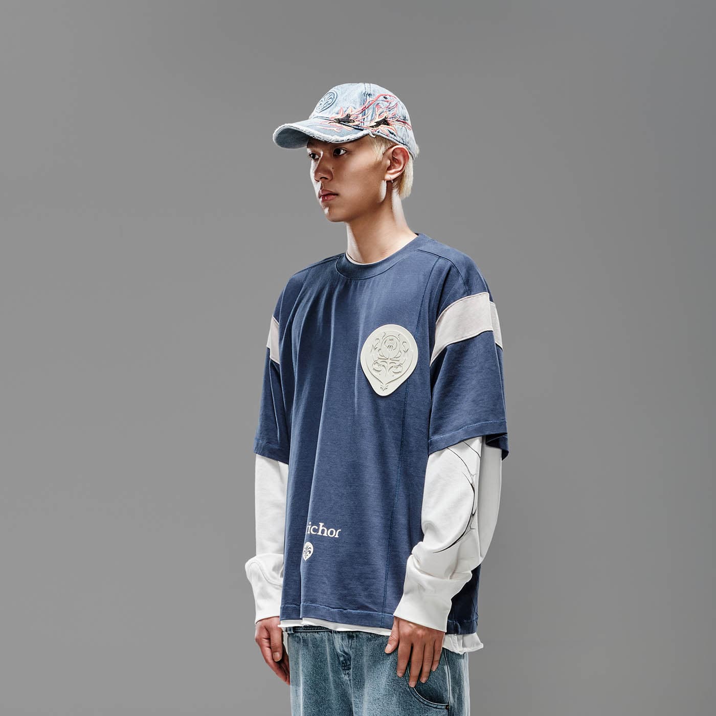 Layered Patch T-shirt