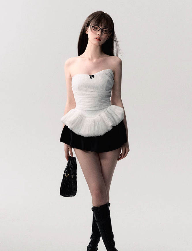 Tulle Peplum Corset