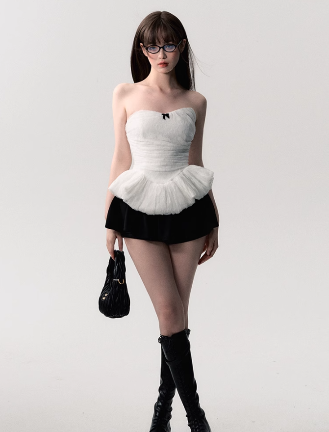 Tulle Peplum Corset