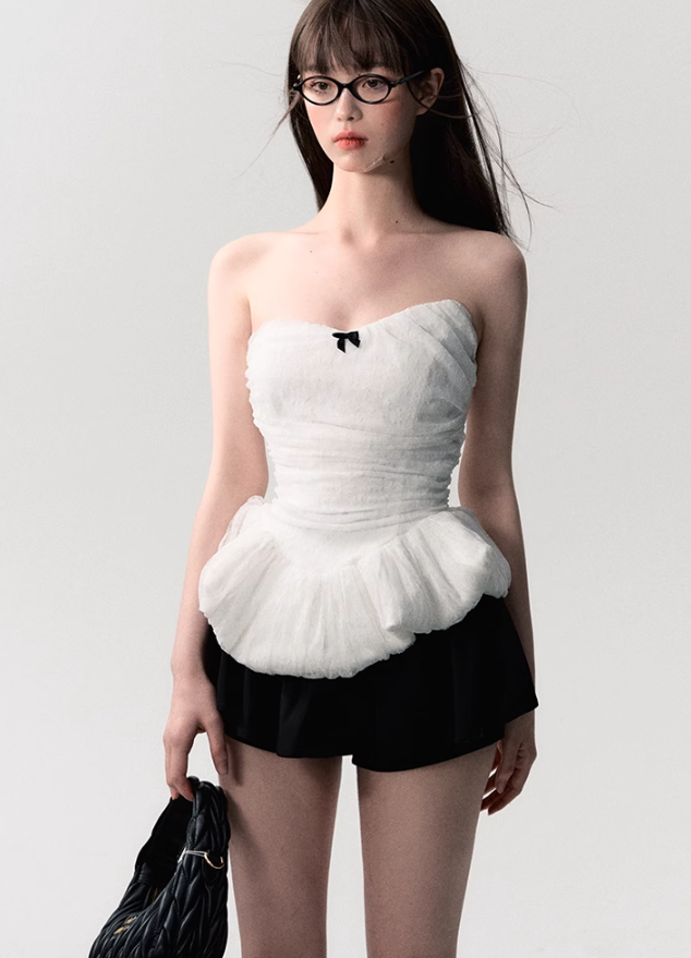 Tulle Peplum Corset