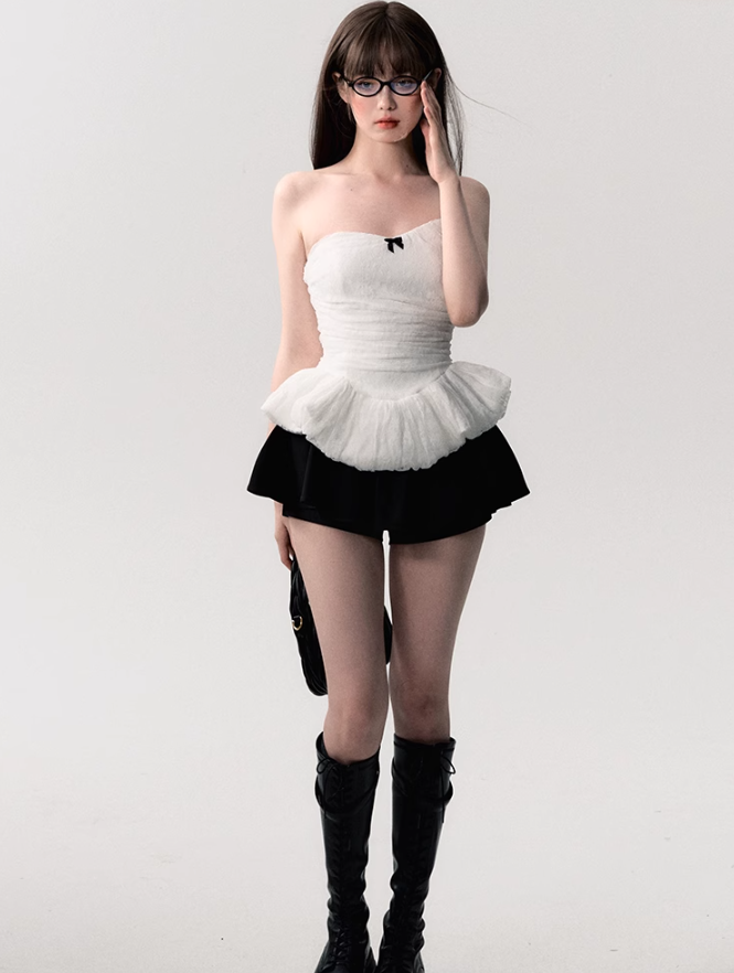 Tulle Peplum Corset