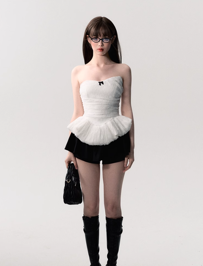 Tulle Peplum Corset