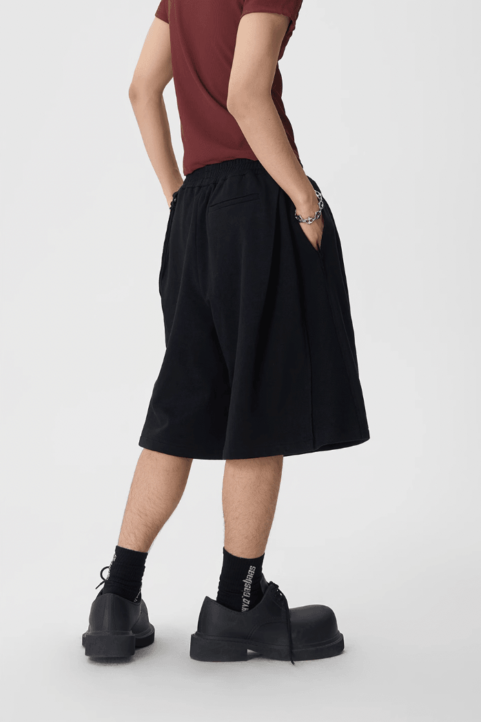 Heavyweight Sweat Shorts with Flutter Belt - chiclara