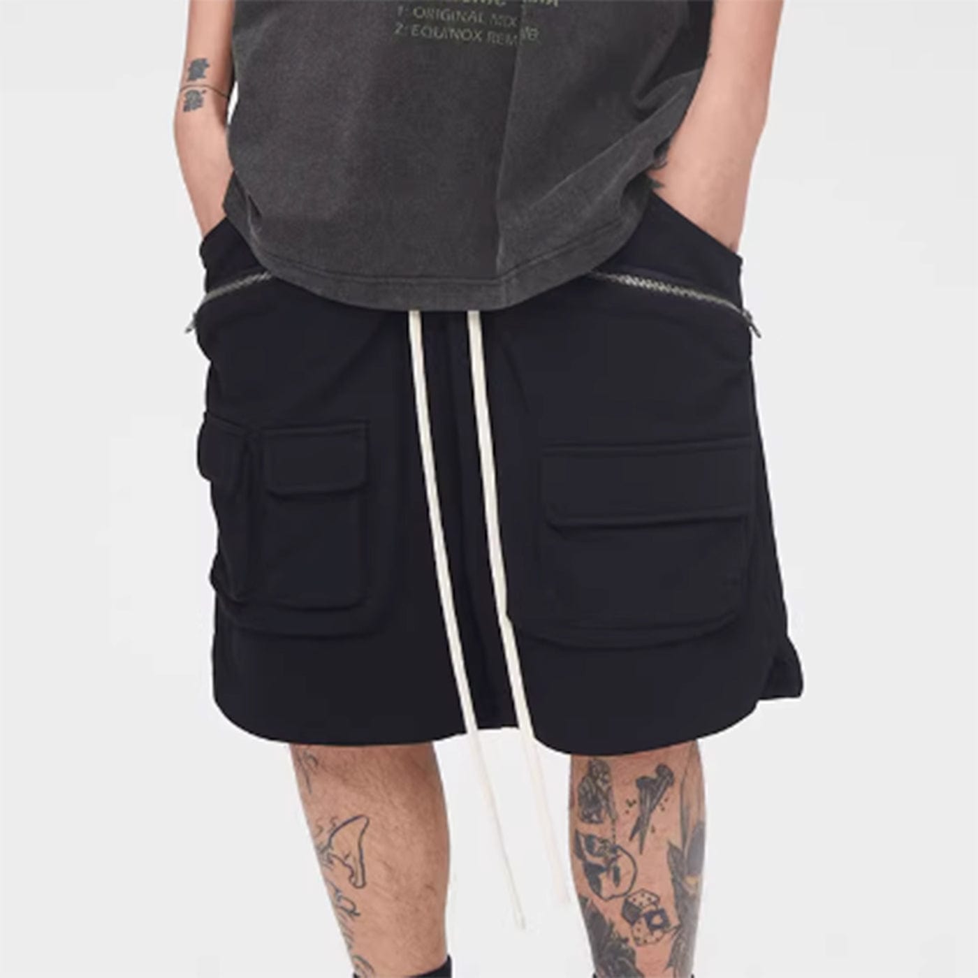 Cargo Shorts with Drawstring Waist