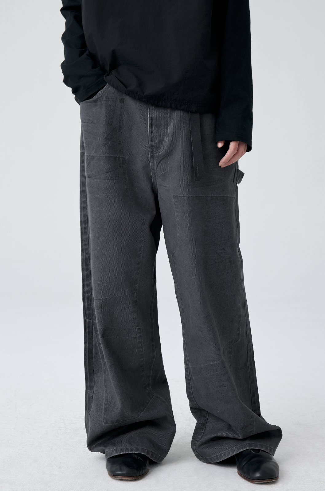 Wide Leg Carpenter Work Pants