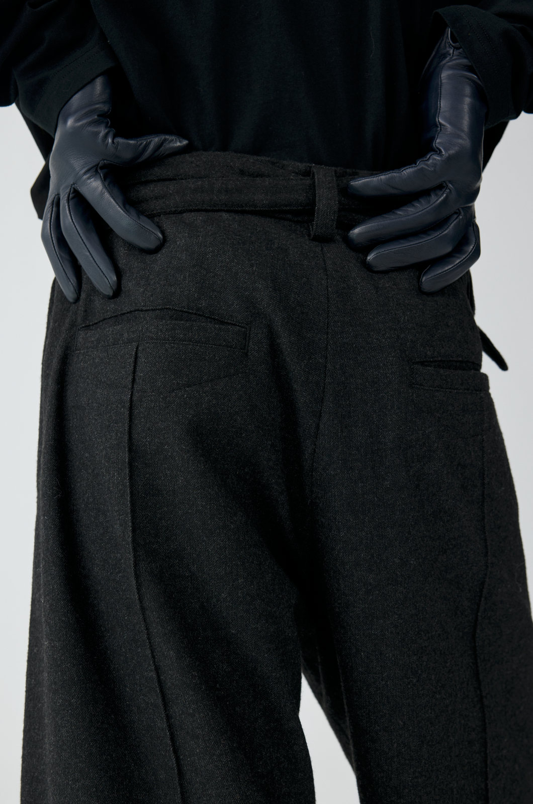 Black Wide Leg Formal Pants