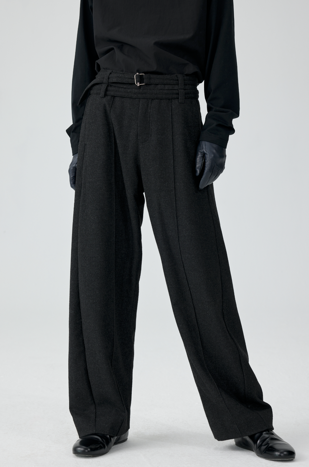 Black Wide Leg Formal Pants