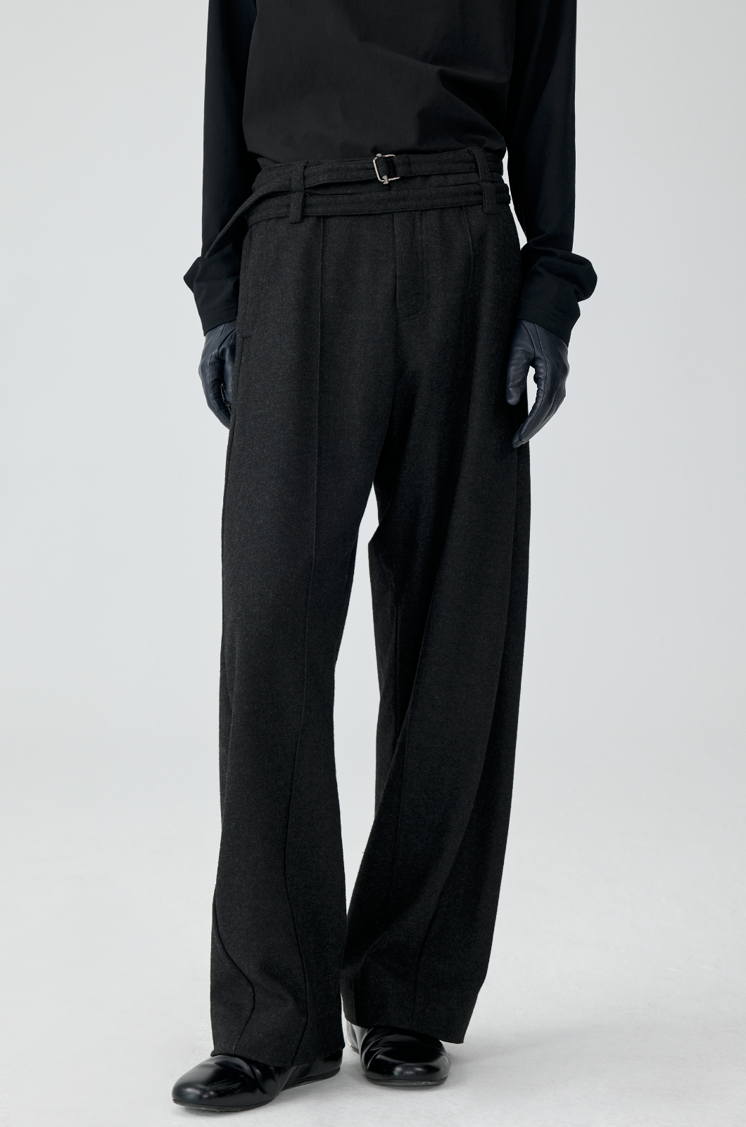 Black Wide Leg Formal Pants