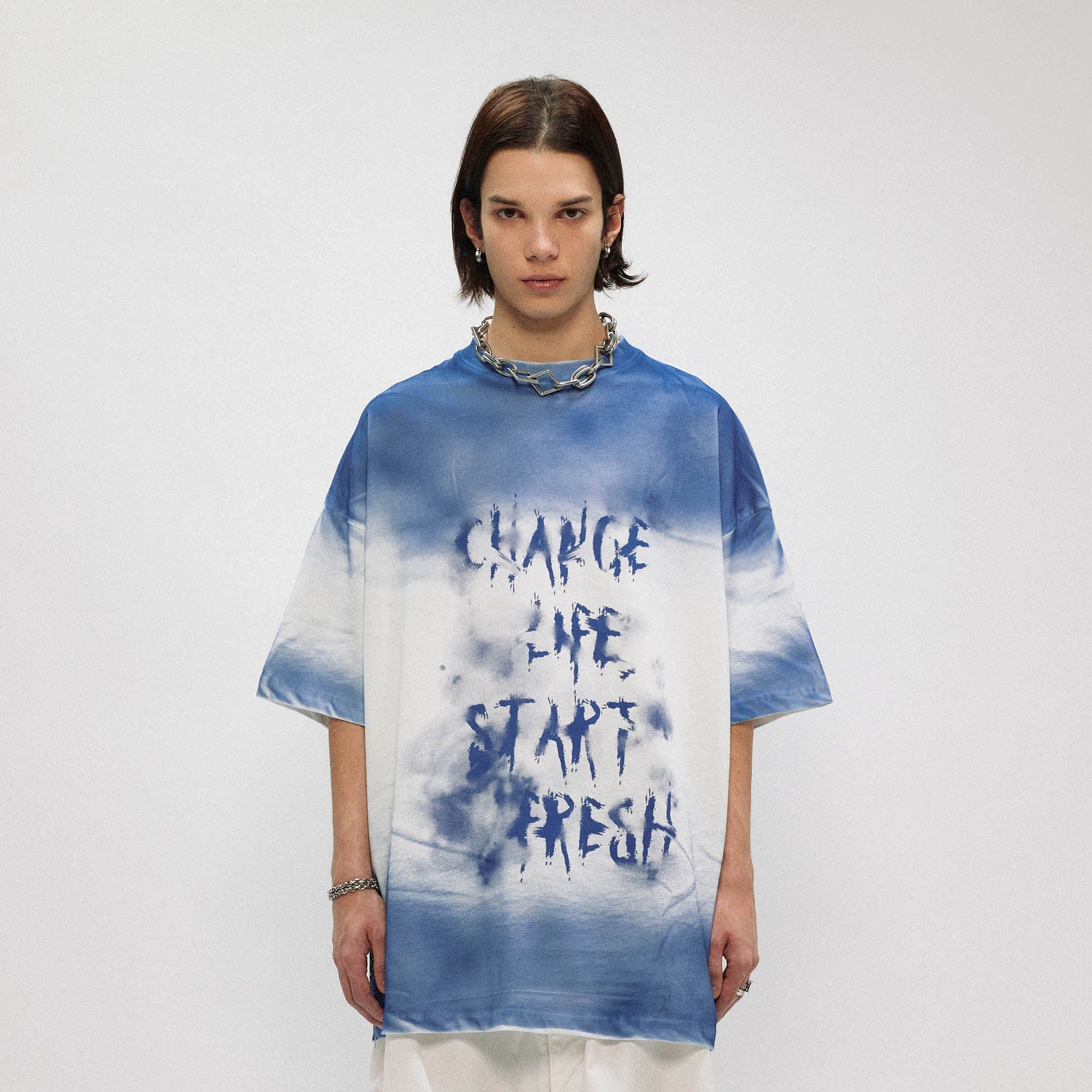 Sky Fade Message T-Shirt