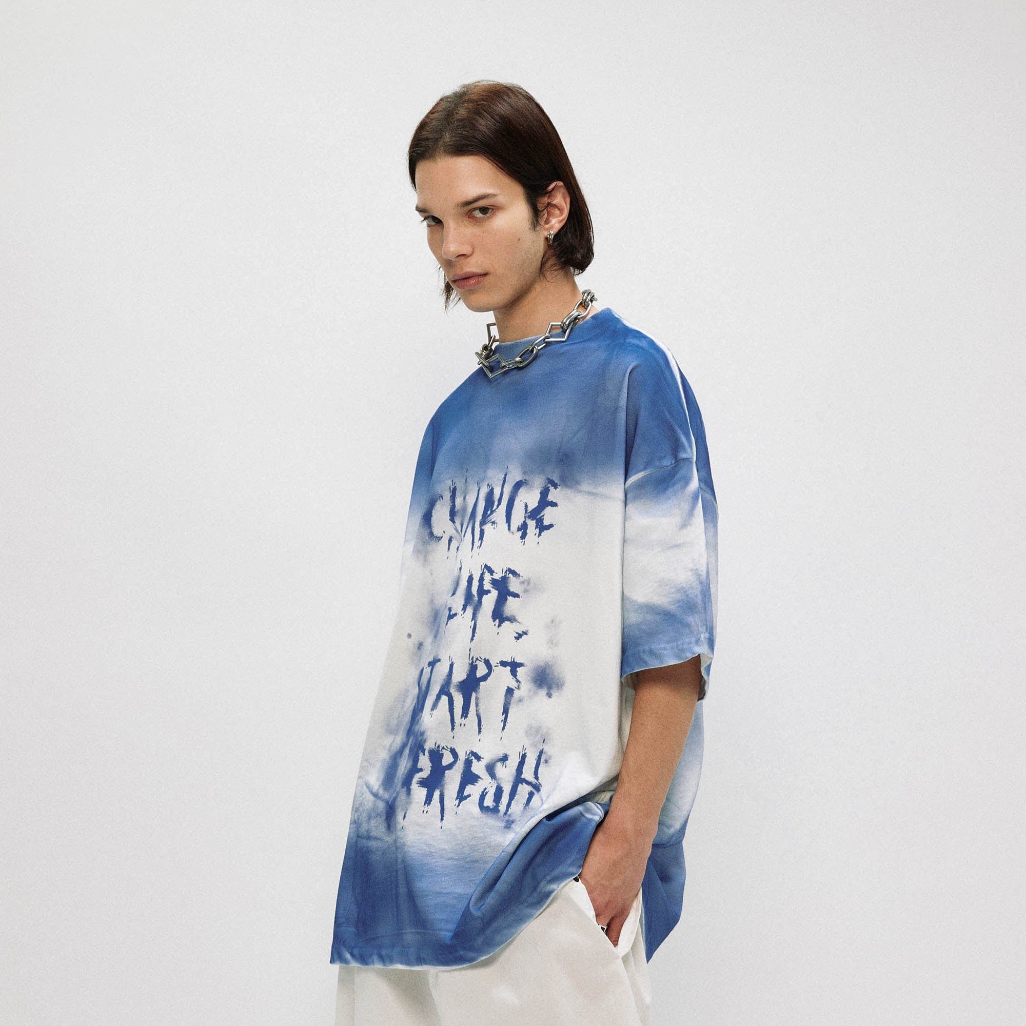 Sky Fade Message T-Shirt