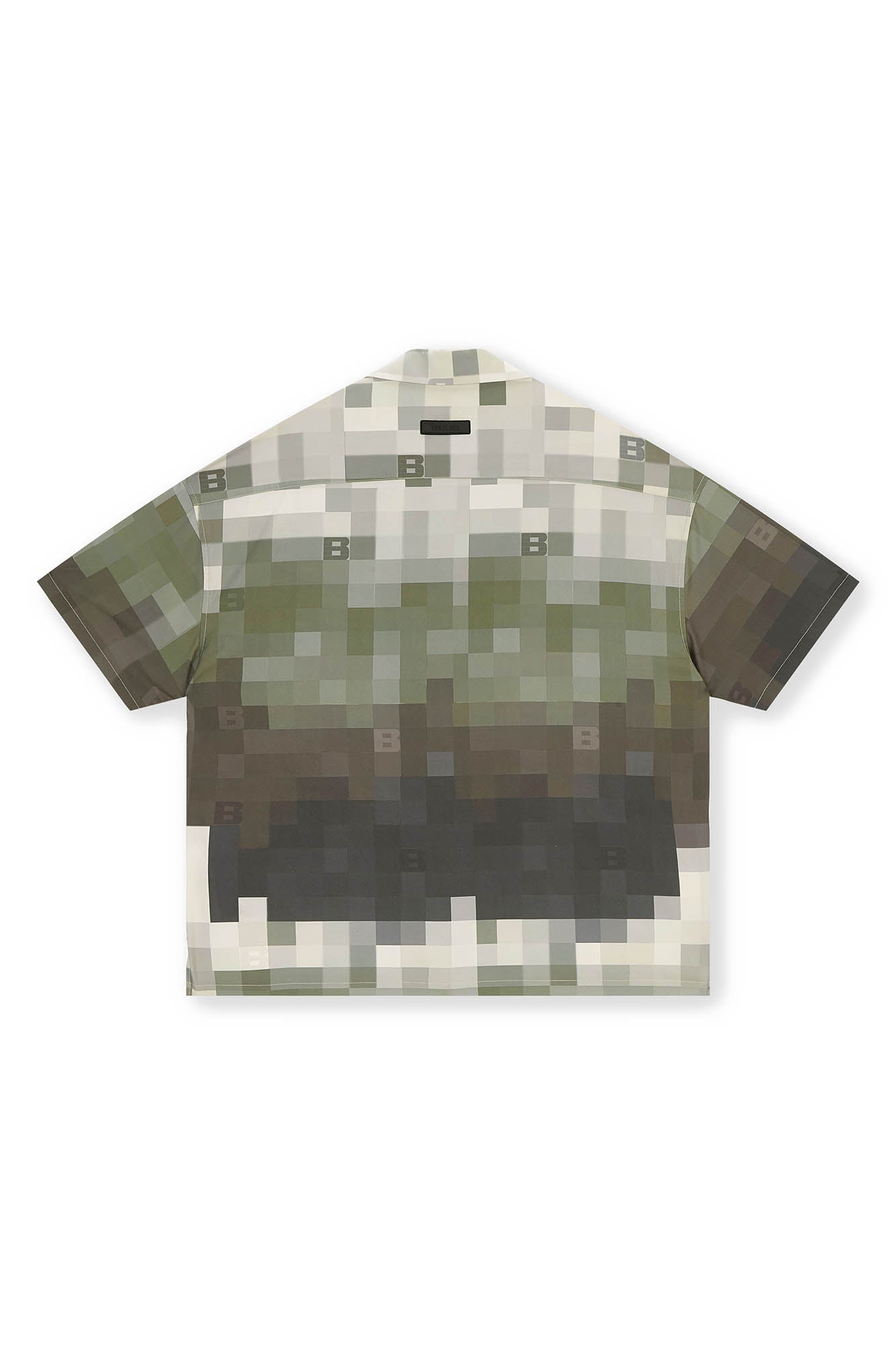 Pixel Print Camp Shirt